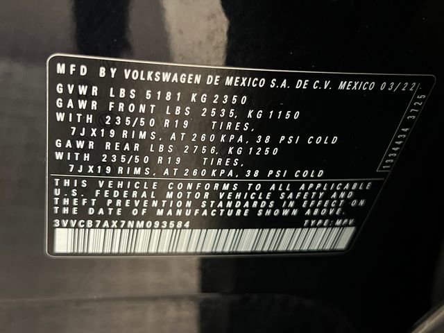 2022 Volkswagen Tiguan SE R-Line