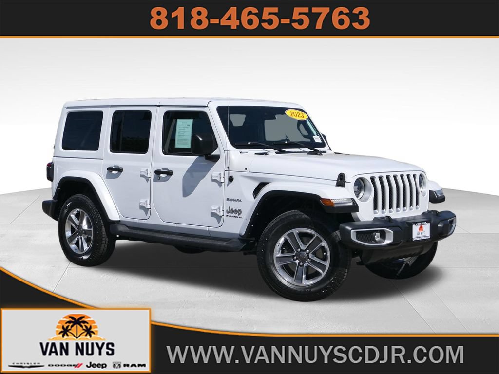 Used 2023 Jeep Wrangler Unlimited Sahara w/ LED Lighting Group