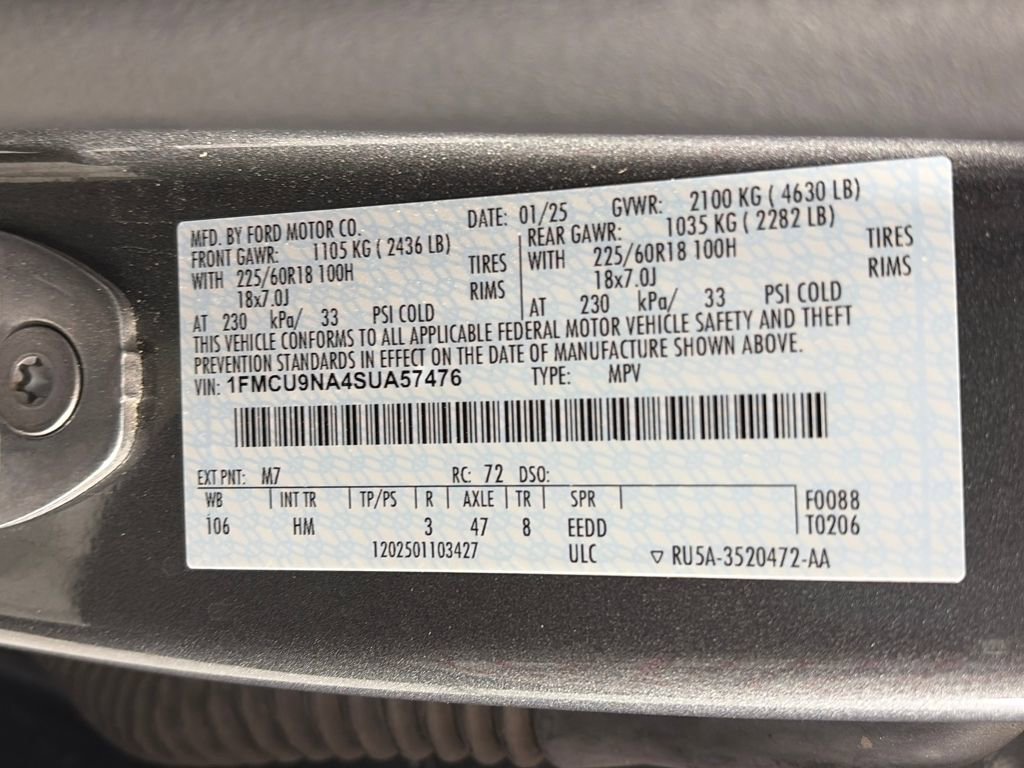 2025 Ford Escape ST-Line Select