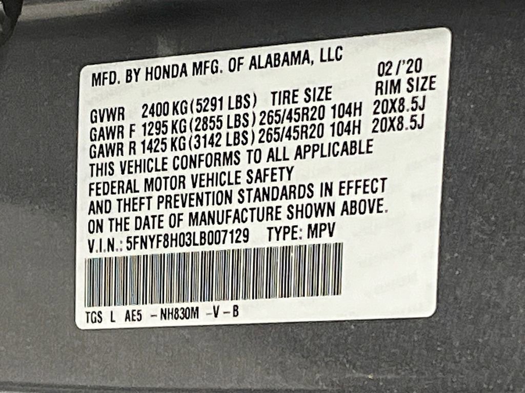 2020 Honda Passport Elite