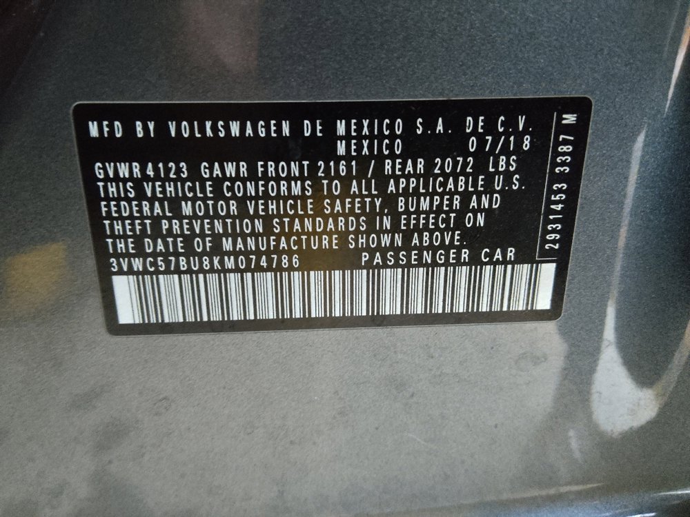 2019 Volkswagen Jetta S