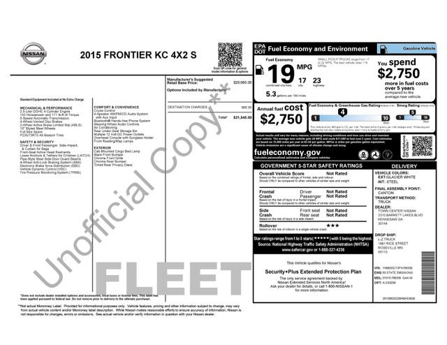 2015 Nissan Frontier S