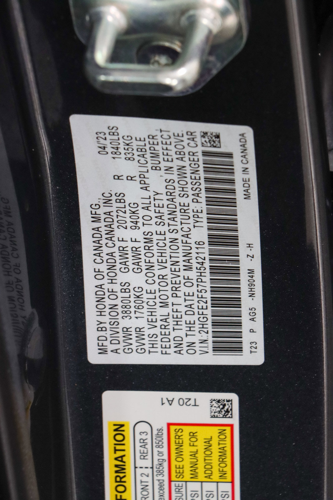 2023 Honda Civic Sport