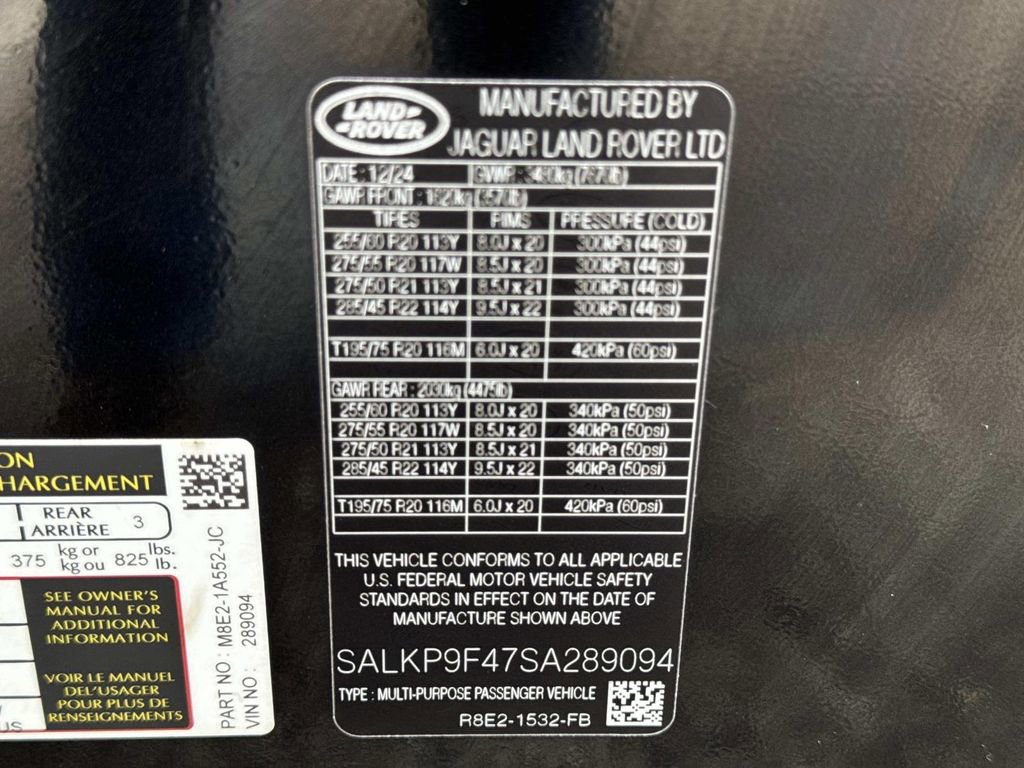 2025 Land Rover Range Rover SE