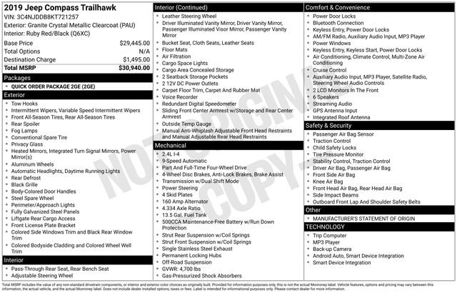 2019 Jeep Compass Trailhawk