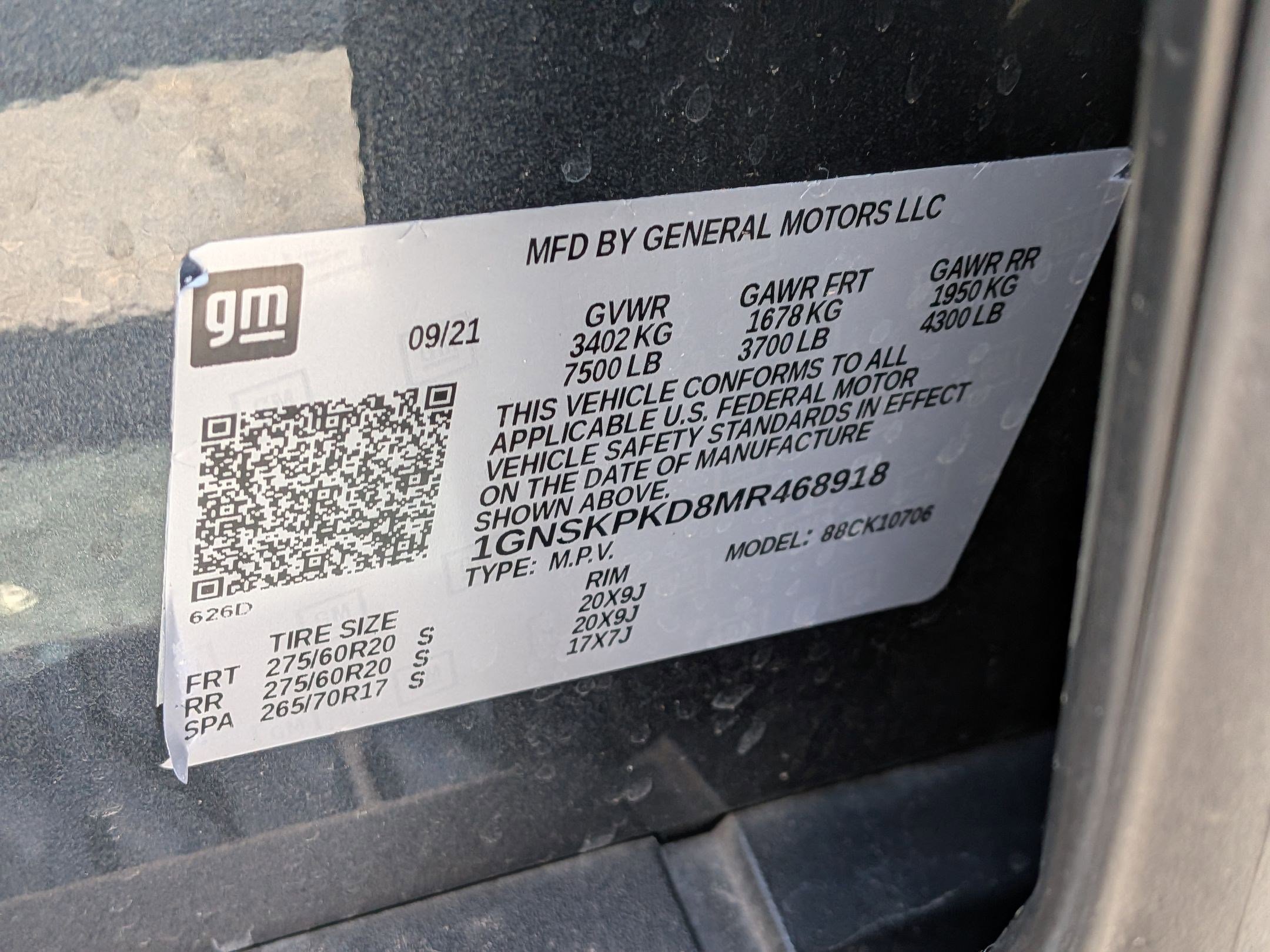 2021 Chevrolet Tahoe Z71