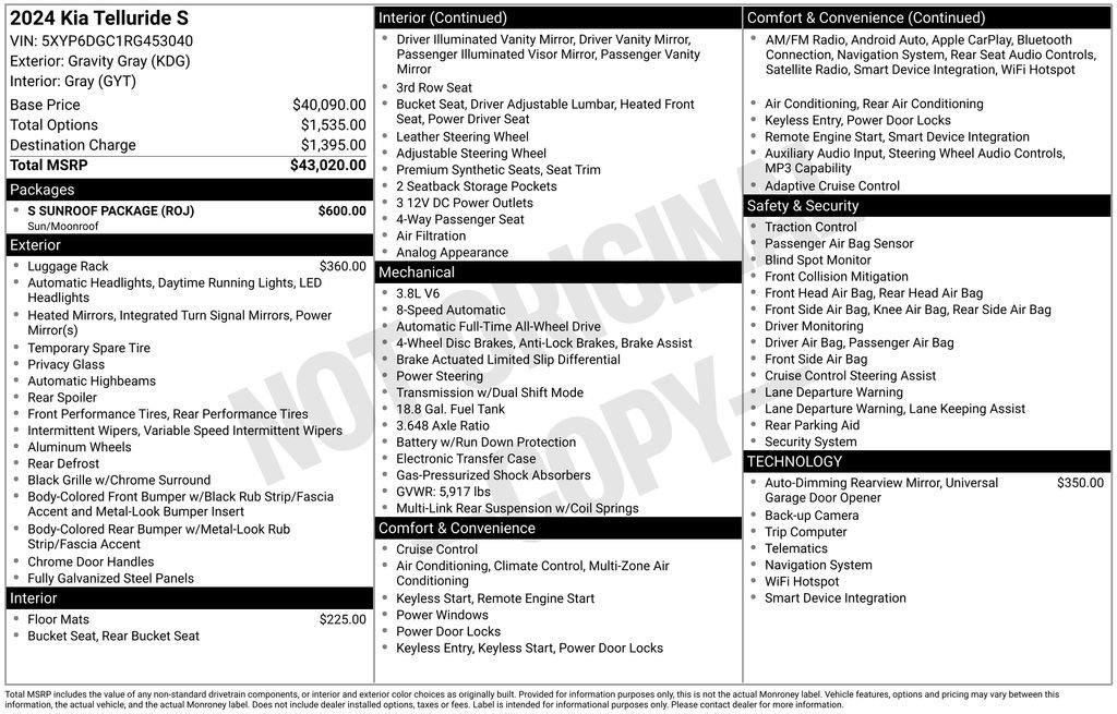 2024 Kia Telluride S