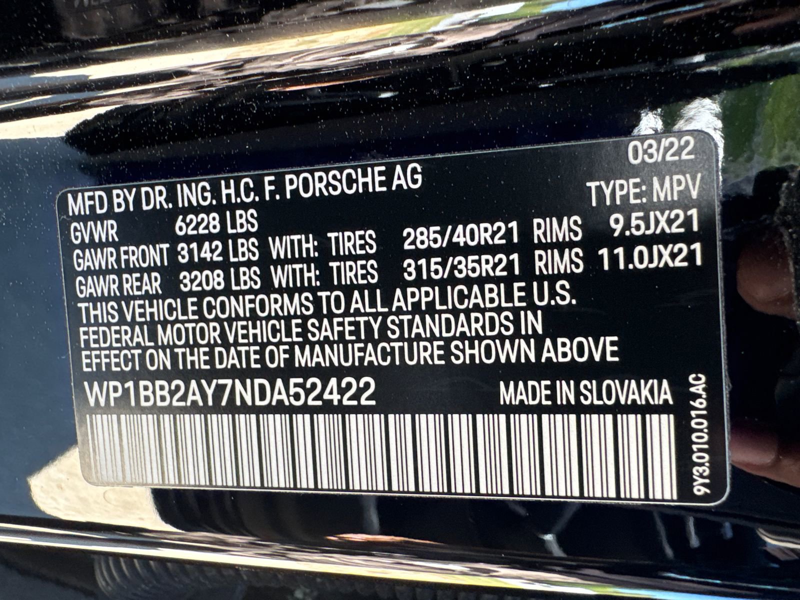 2022 Porsche Cayenne S