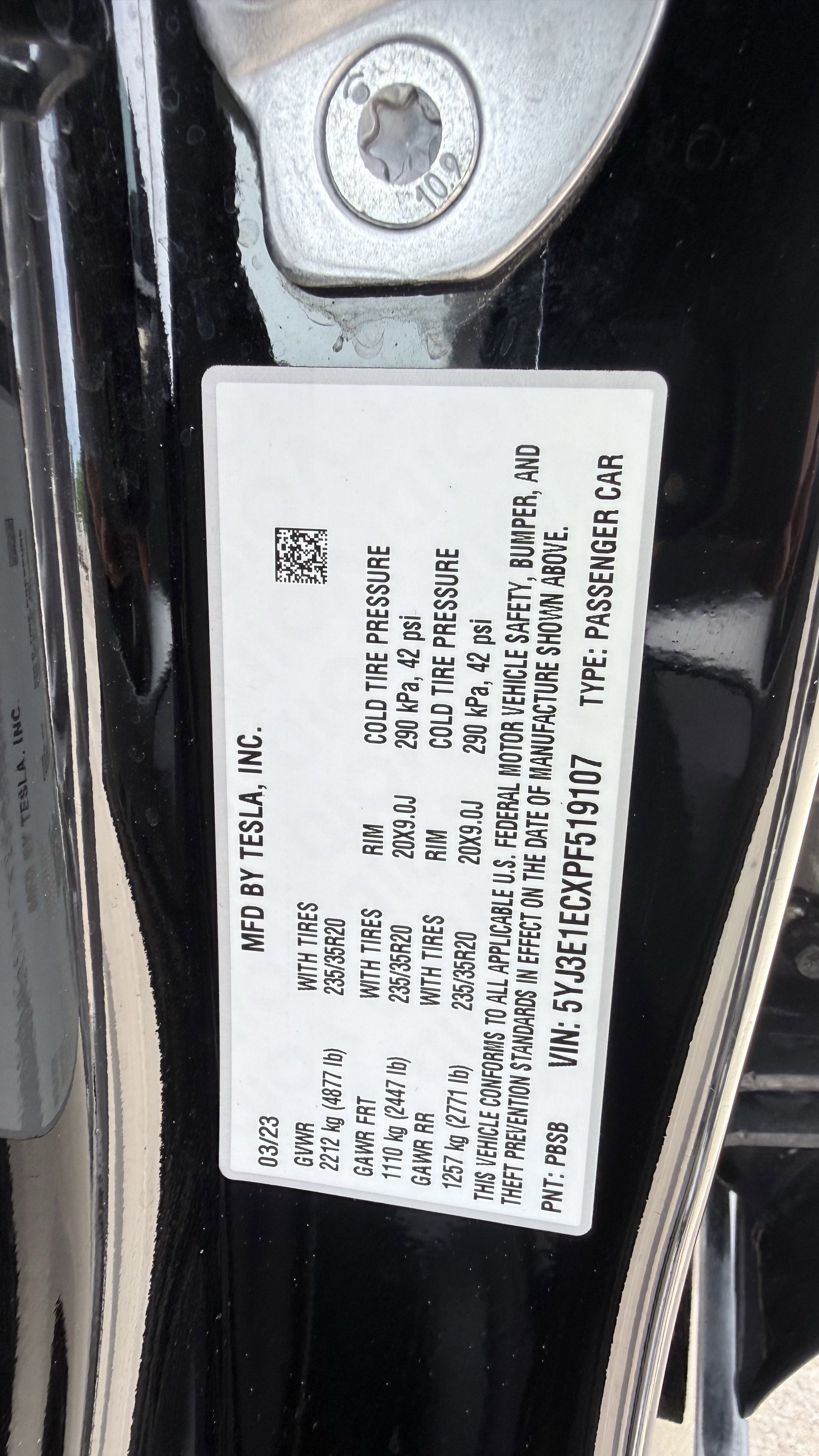 2023 Tesla Model 3 Performance