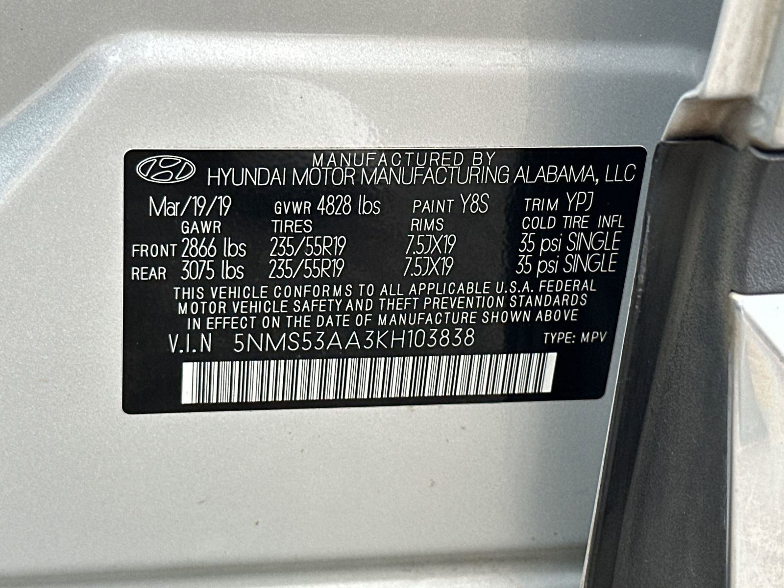 2019 Hyundai Santa Fe Limited