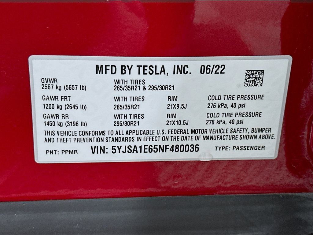 2022 Tesla Model S Plaid