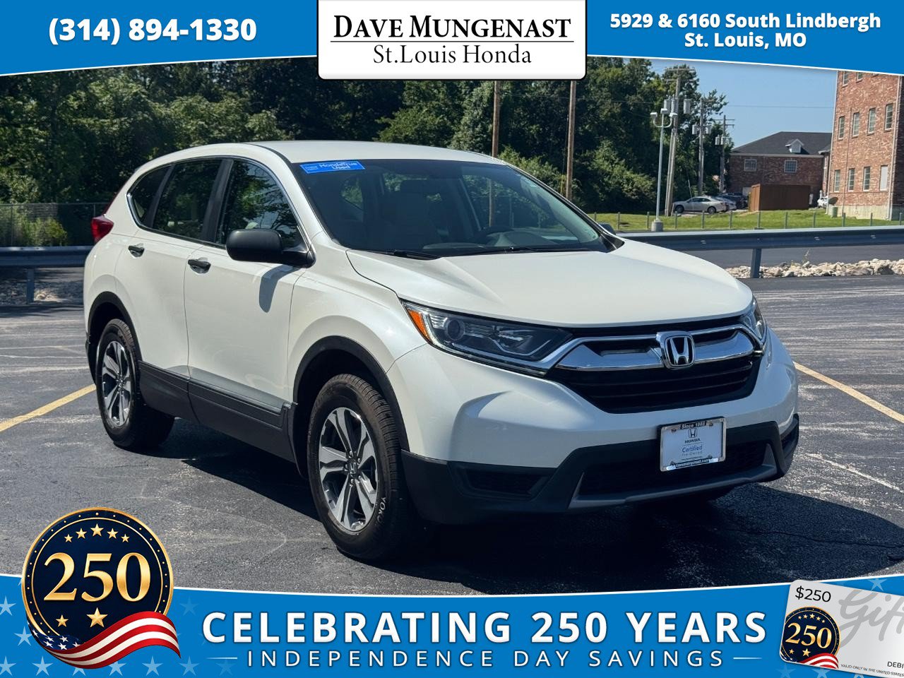 Certified 2018 Honda CR-V LX