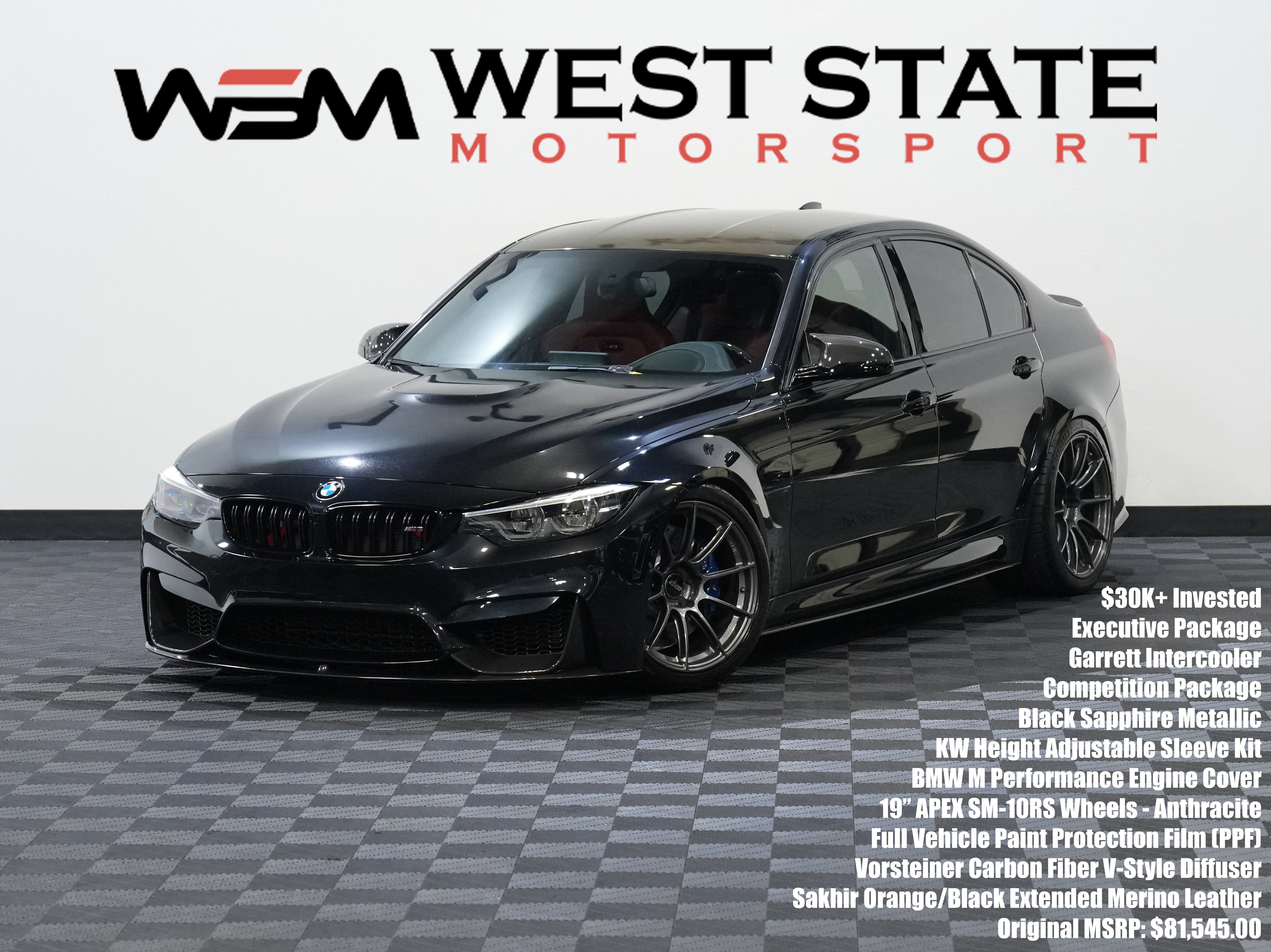 Used 2018 BMW M3 w/ Competition Package