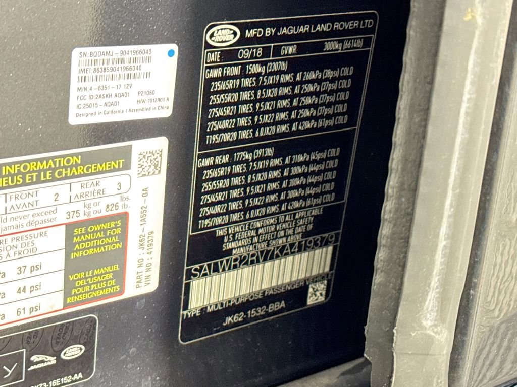 2019 Land Rover Range Rover Sport HSE