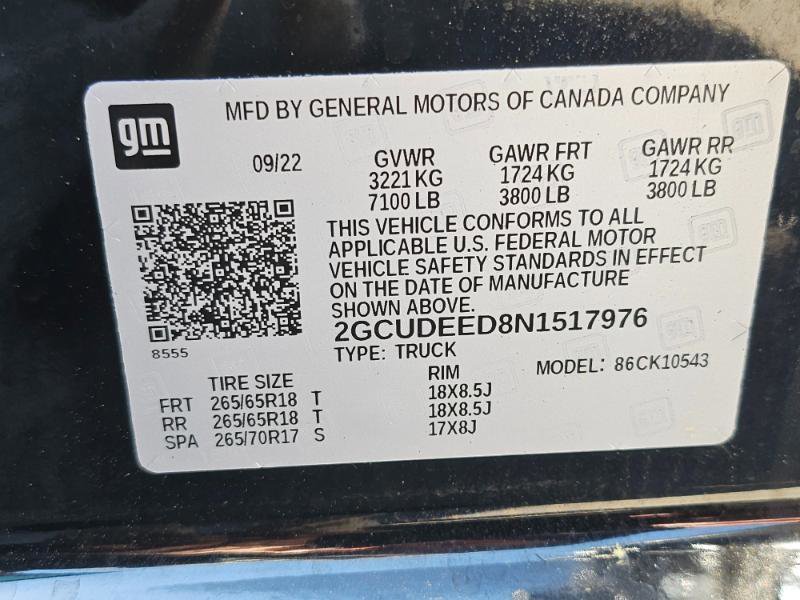 2022 Chevrolet Silverado 1500 RST