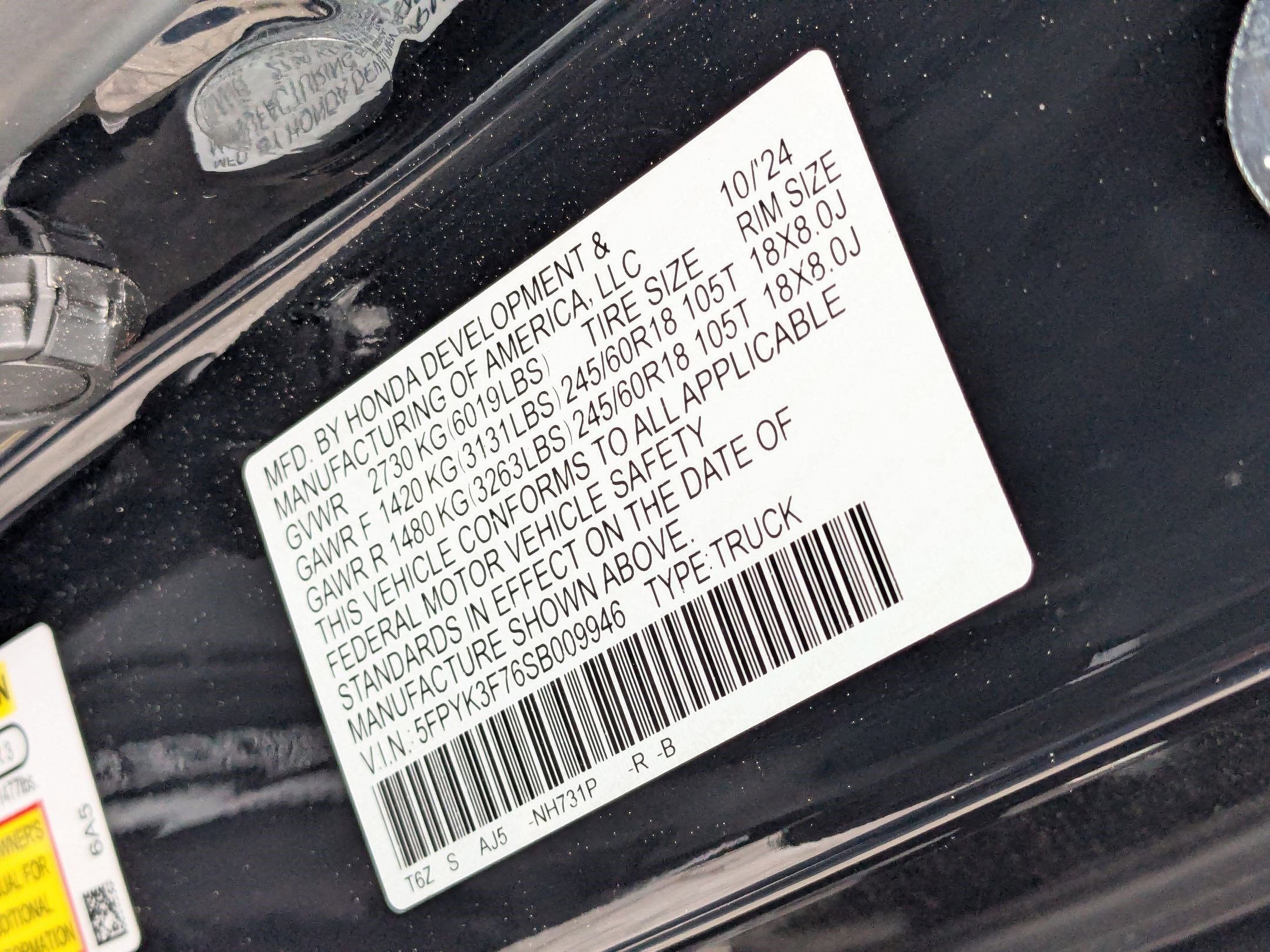 2025 Honda Ridgeline TrailSport+