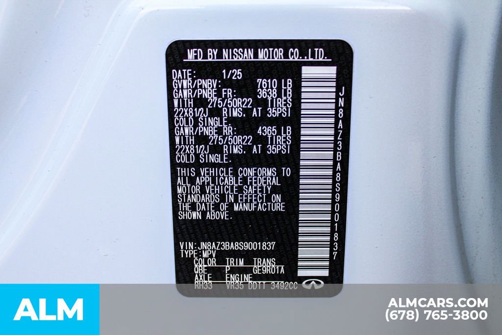 2025 INFINITI Qx80 Luxe