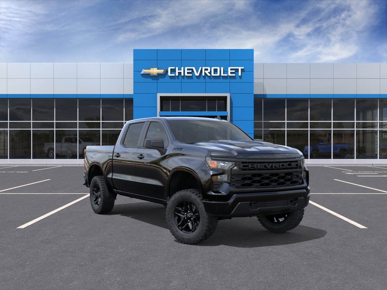 New 2026 Chevrolet Silverado 1500 Custom Trail Boss w/ Midnight Edition