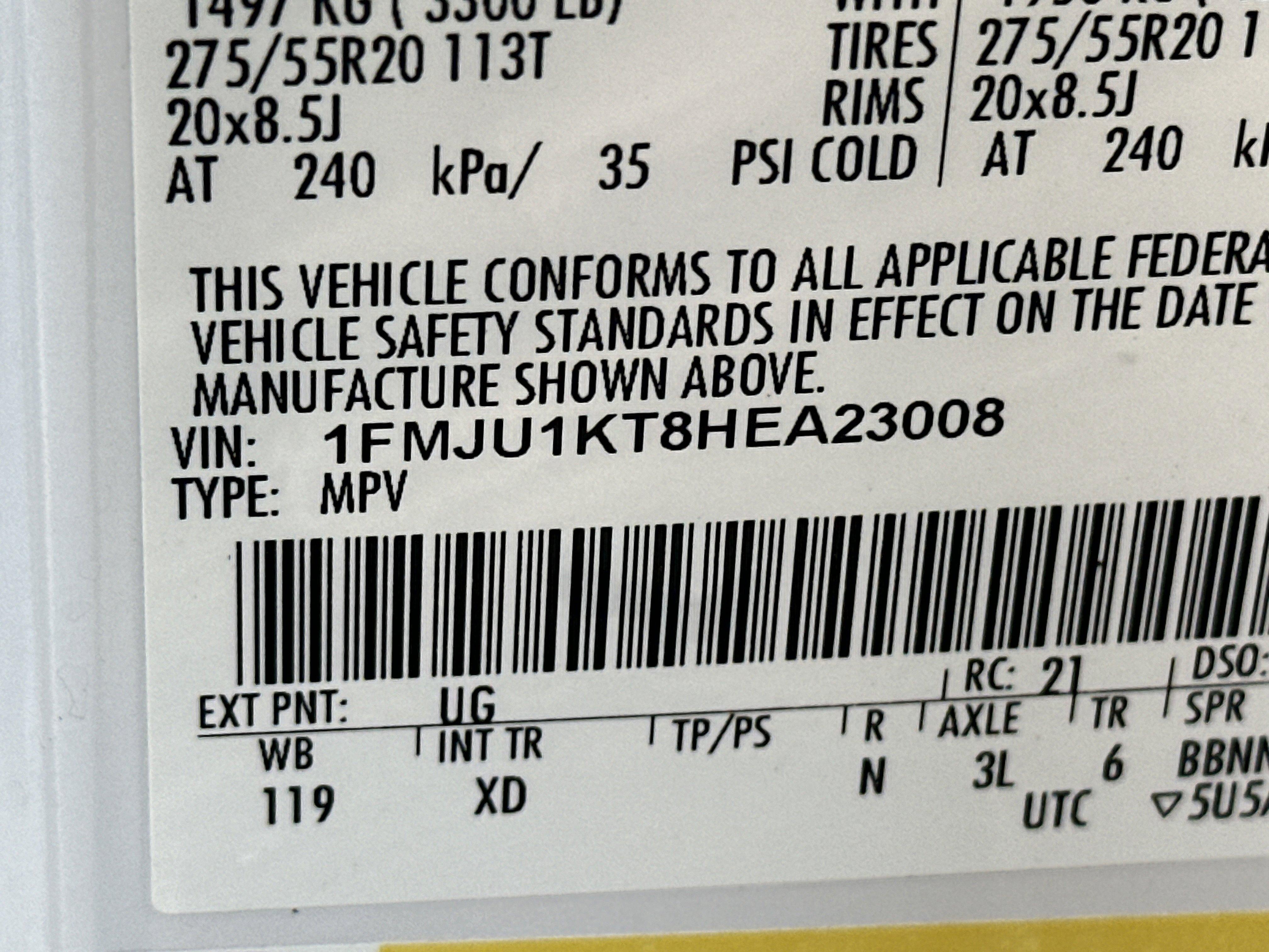 2017 Ford Expedition Limited