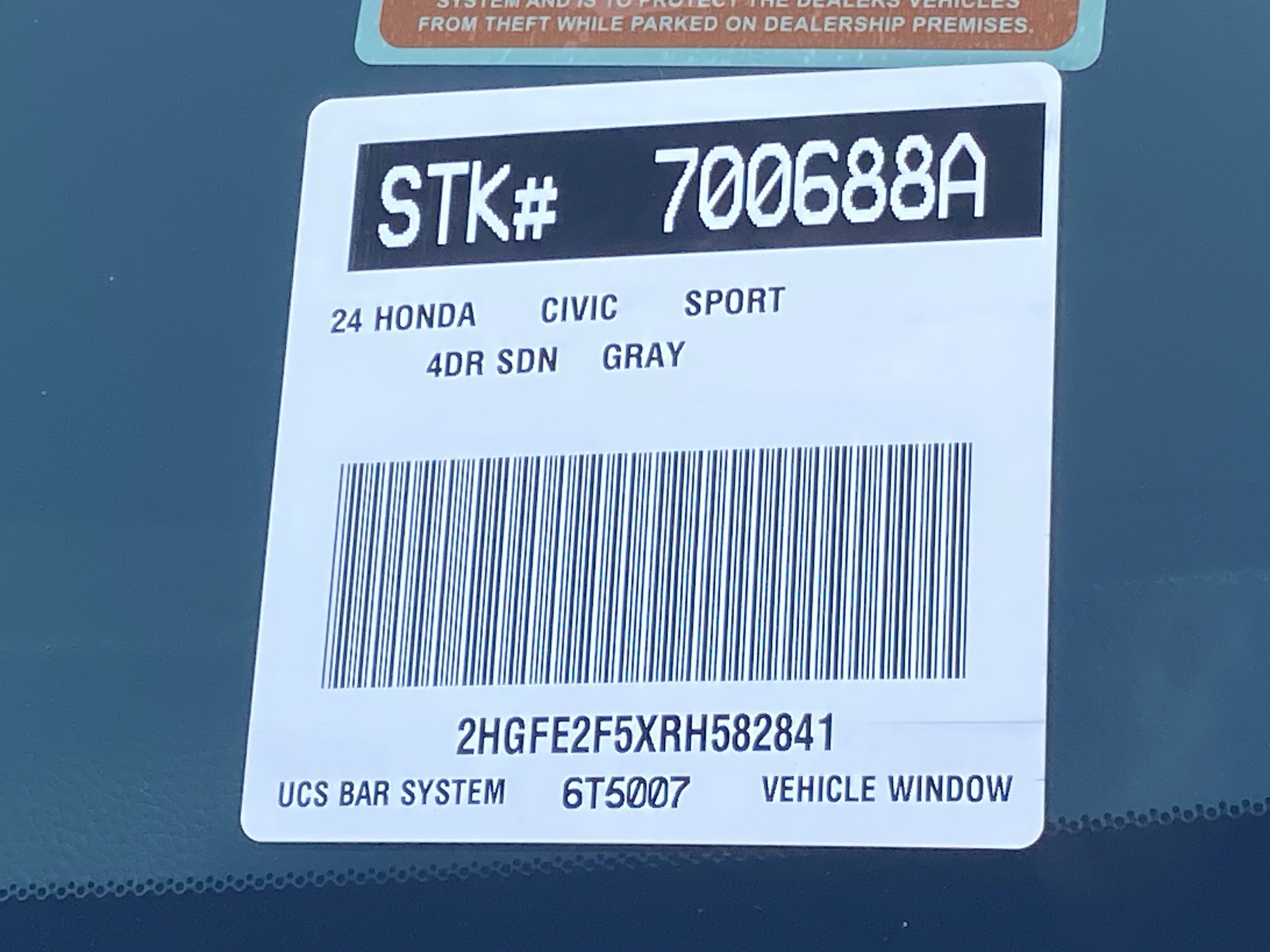 2024 Honda Civic Sport