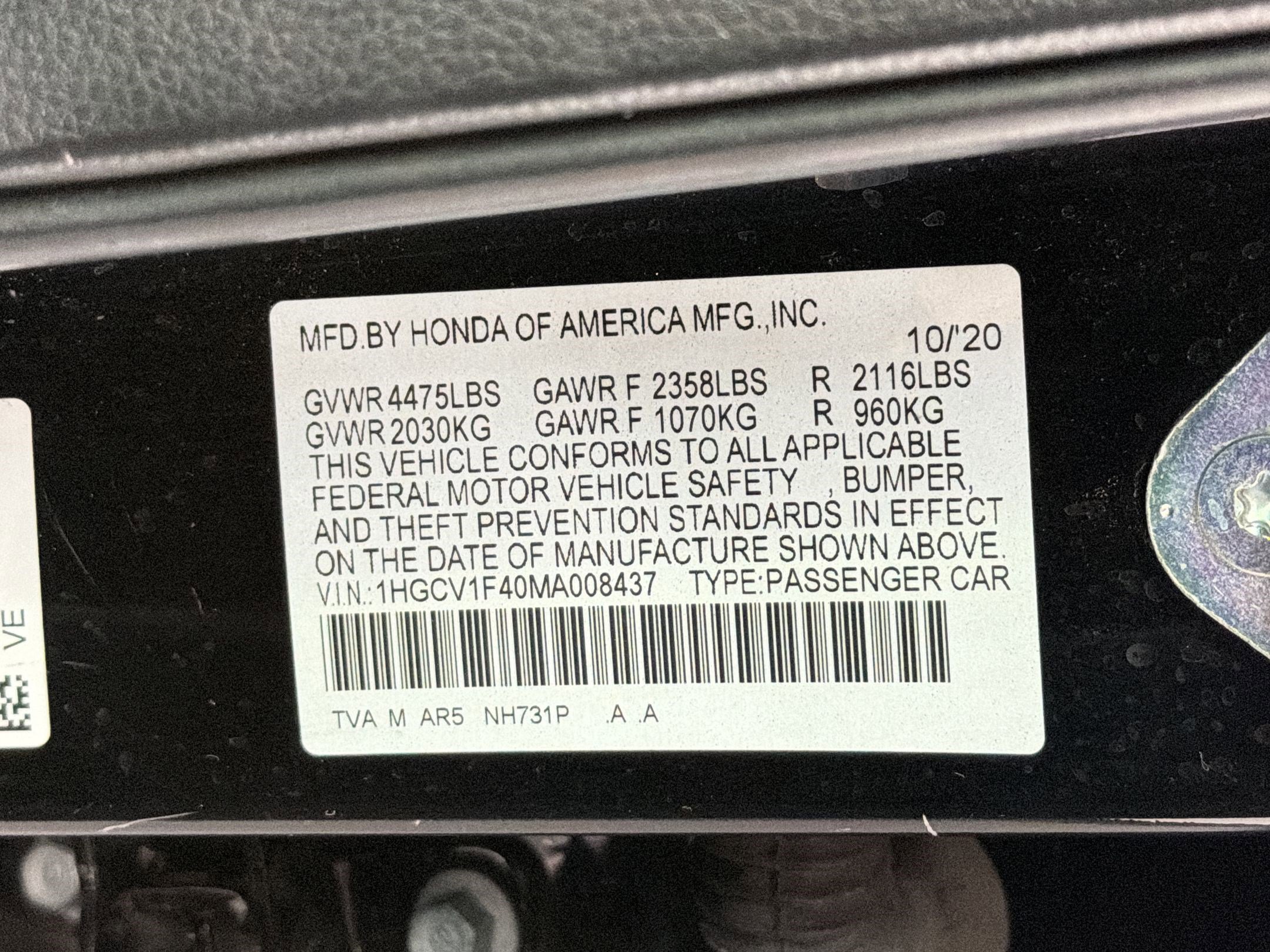 2021 Honda Accord Sport Special Edition