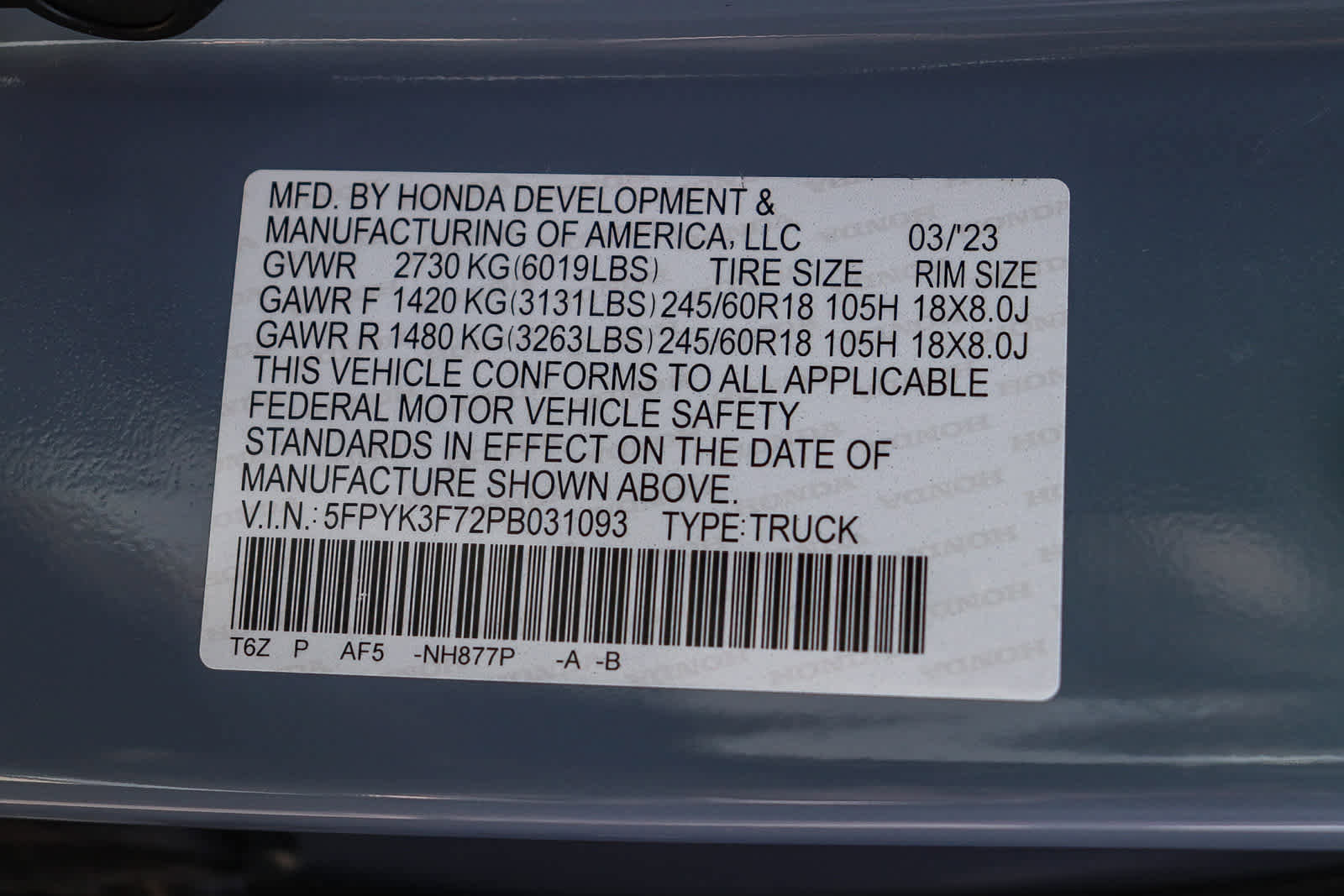 2023 Honda Ridgeline RTL-E