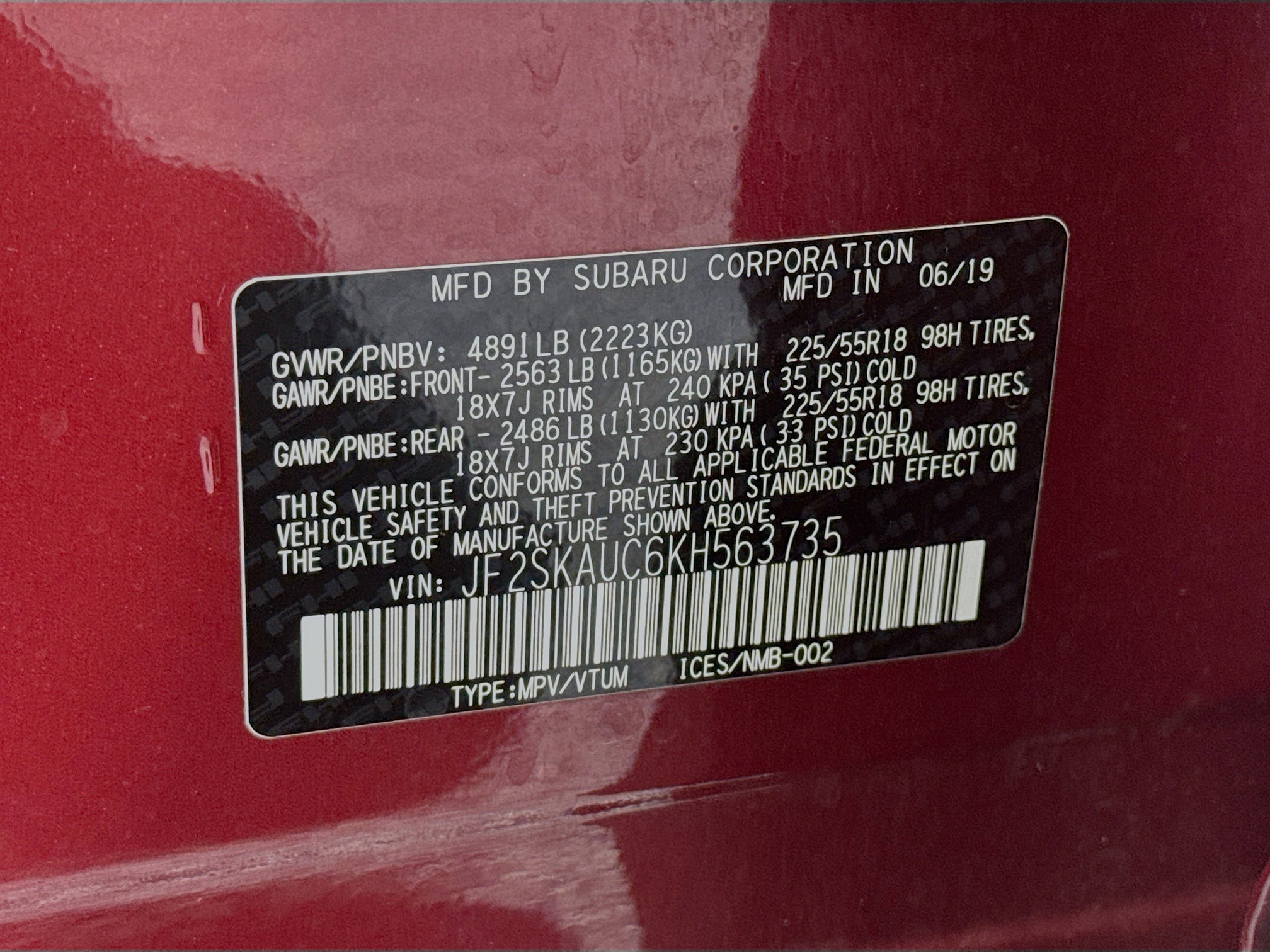 2019 Subaru Forester Limited