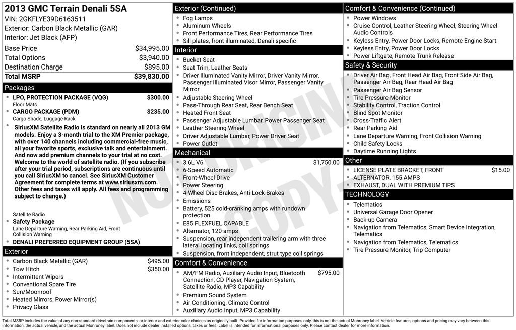 2013 GMC Terrain Denali