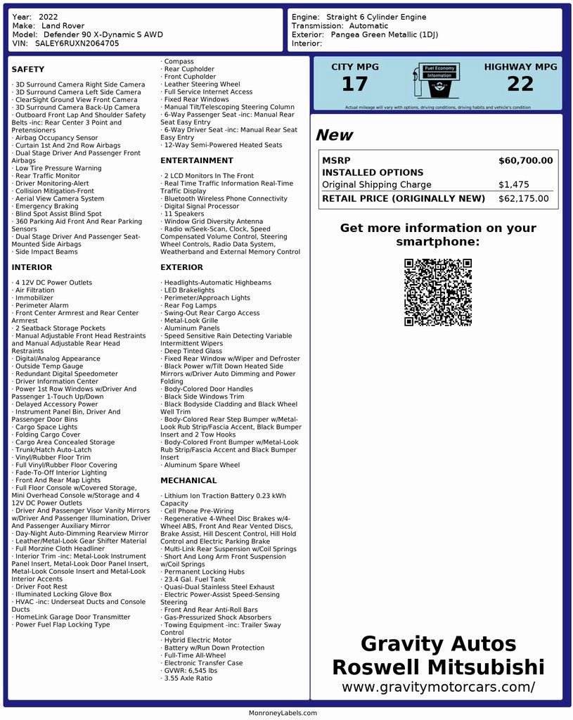 2022 Land Rover Defender 90 X-Dynamic S