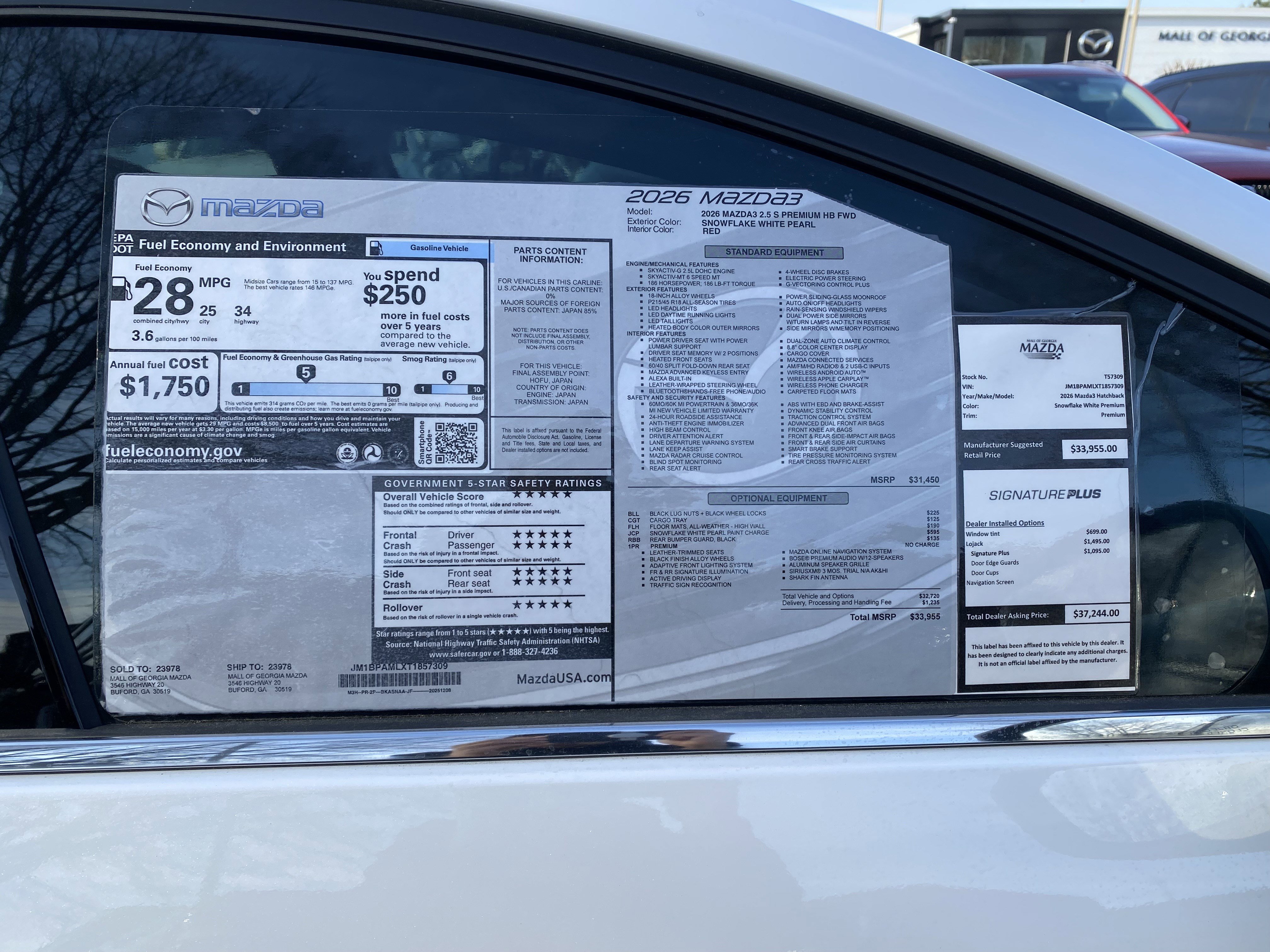 2026 MAZDA Mazda3 2.5 S Hatchback w/ Premium Pkg