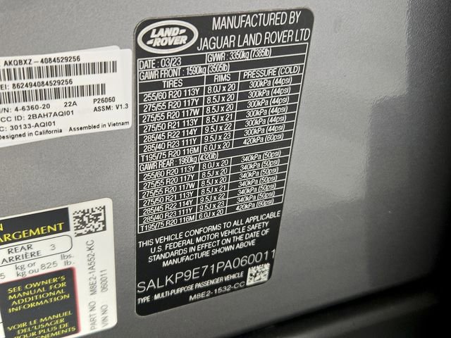 2023 Land Rover Range Rover SE