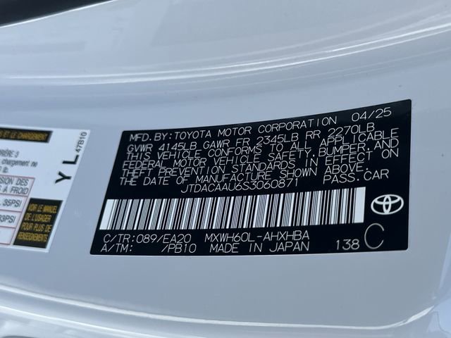 2025 Toyota Prius Limited