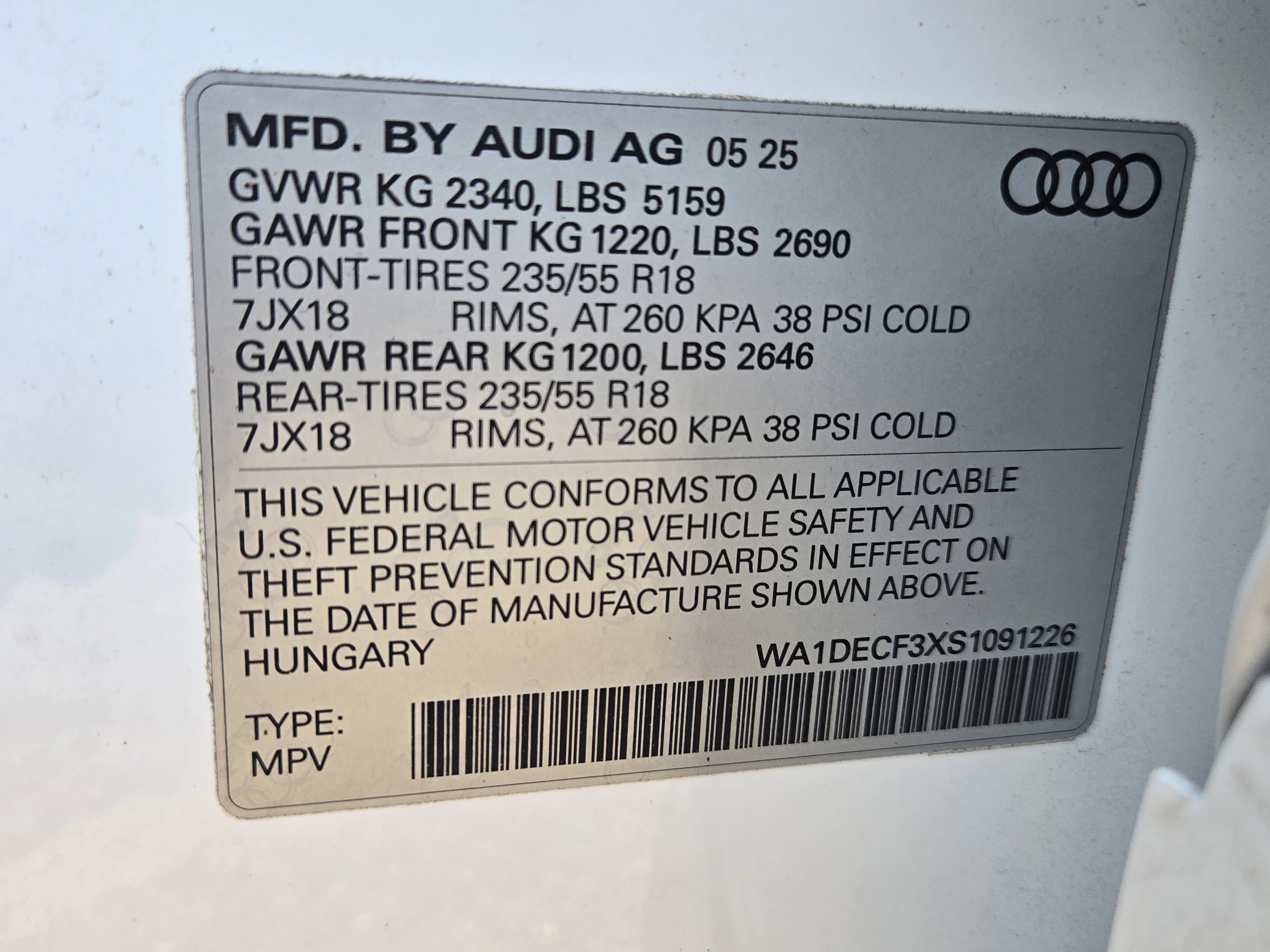 2025 Audi Q3 2.0T Premium