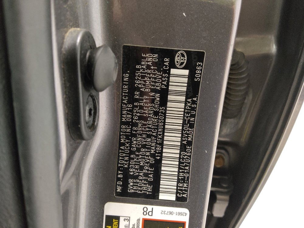 2017 Toyota Camry XSE