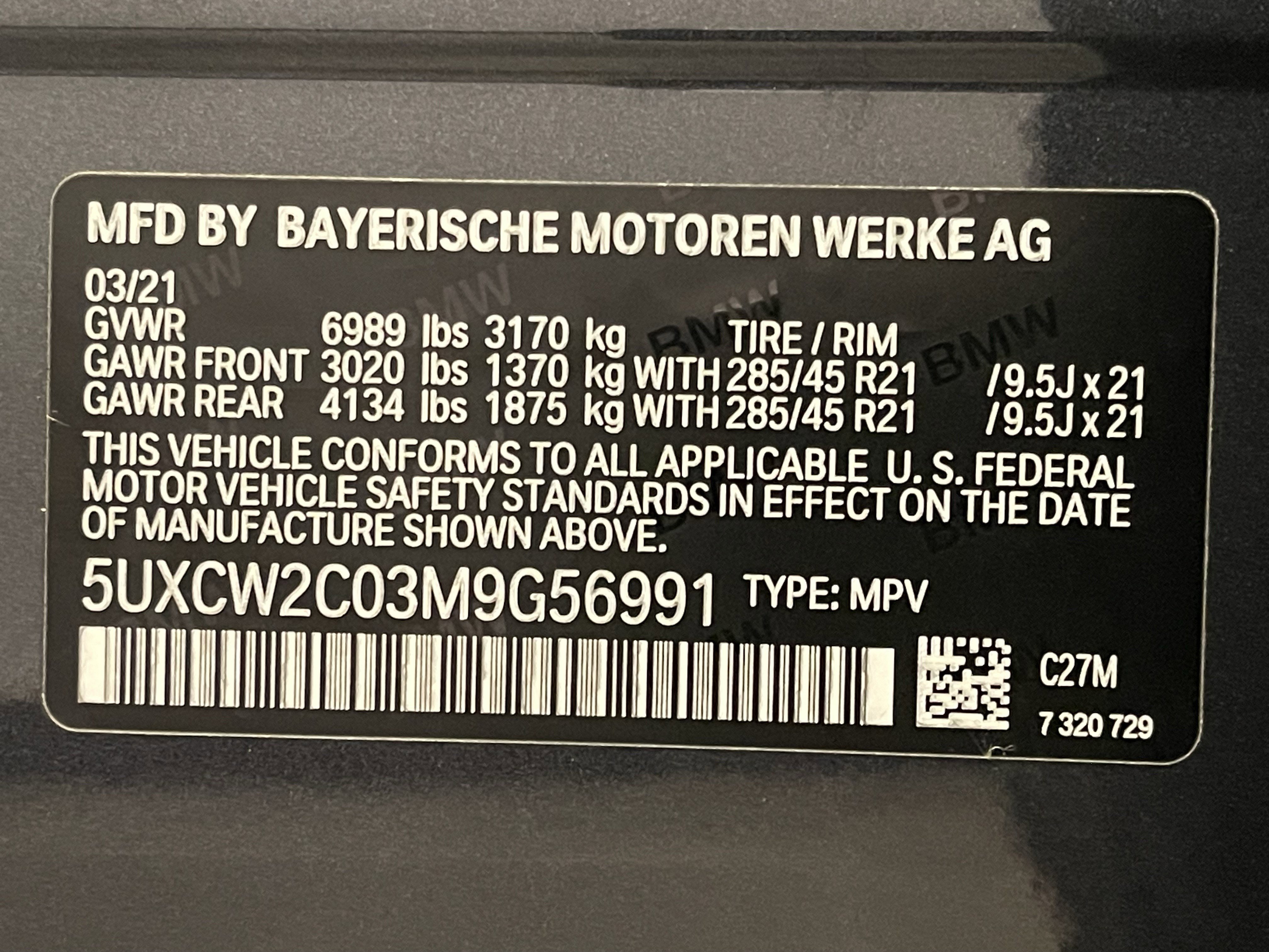 2021 BMW X7 xDrive40i