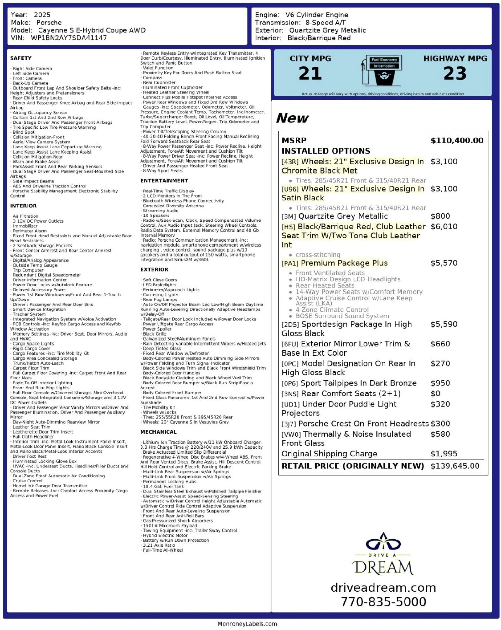 2025 Porsche Cayenne S