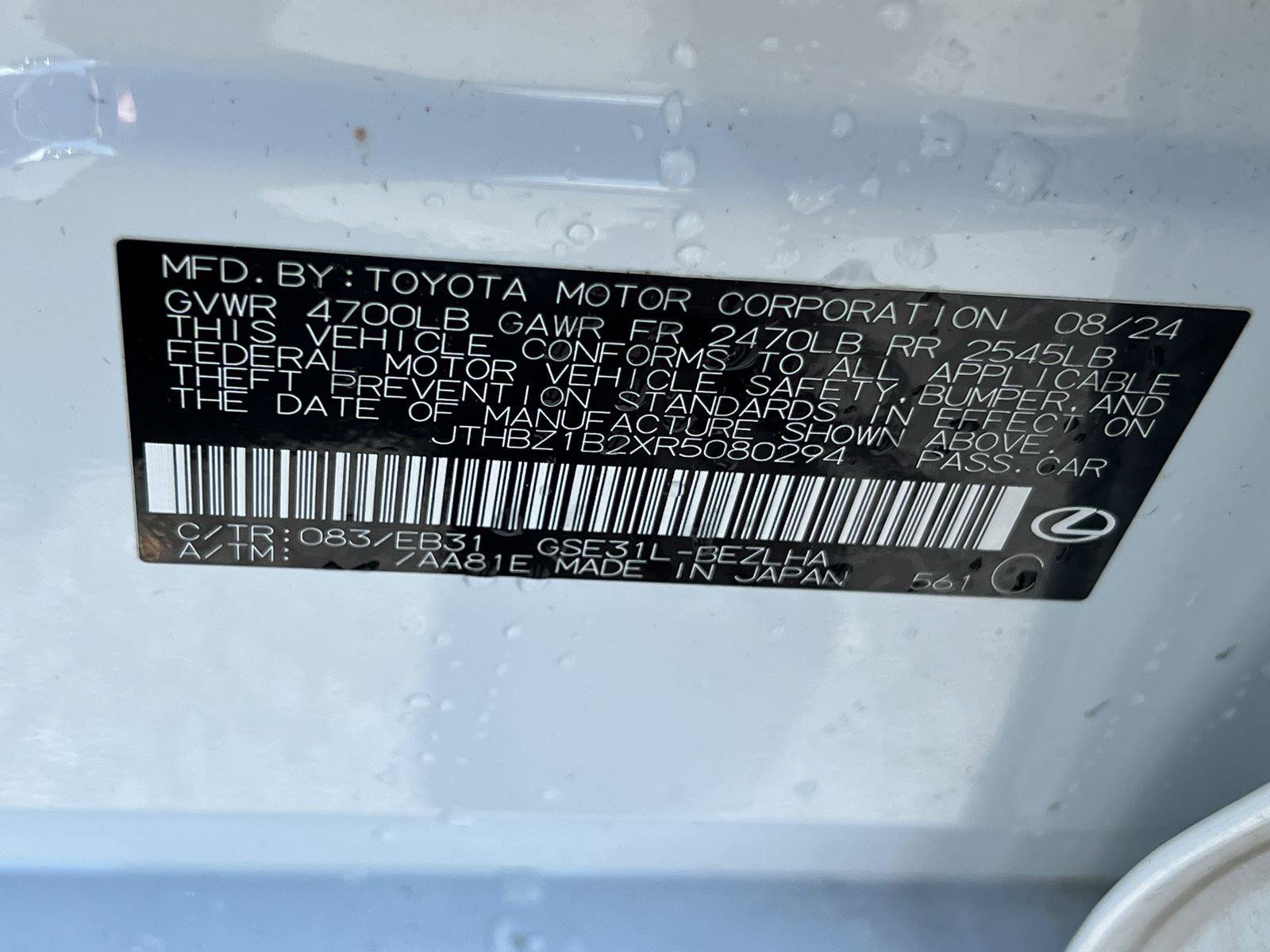 2024 Lexus IS 350 F Sport