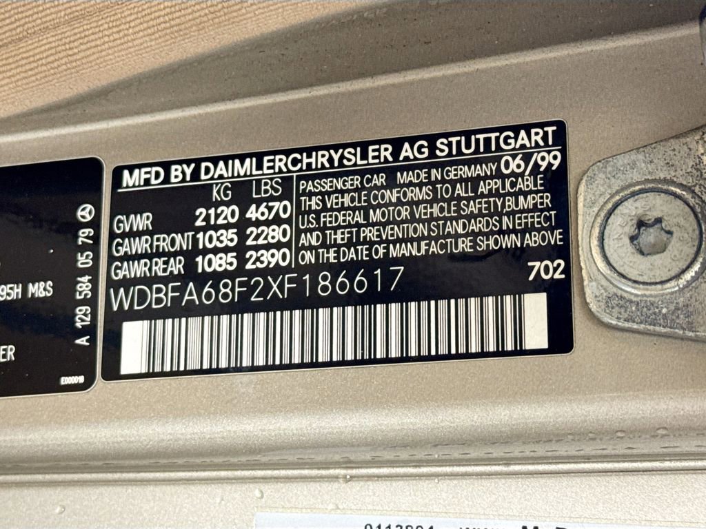 1999 Mercedes-Benz SL 500