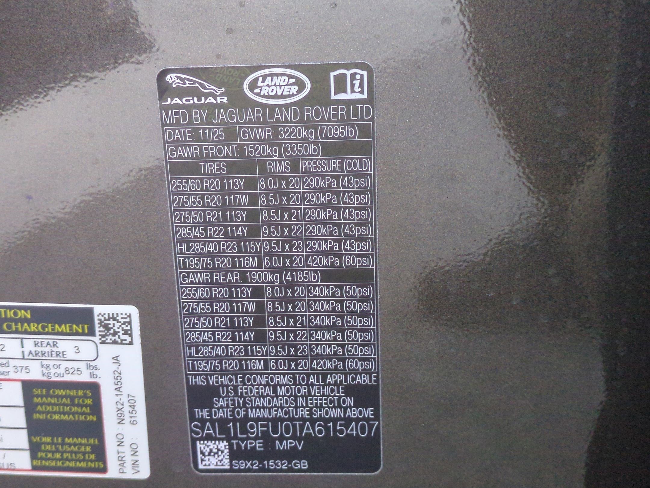 2026 Land Rover Range Rover Sport Dynamic SE