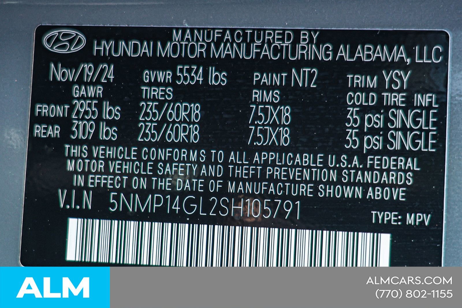 2025 Hyundai Santa Fe SE