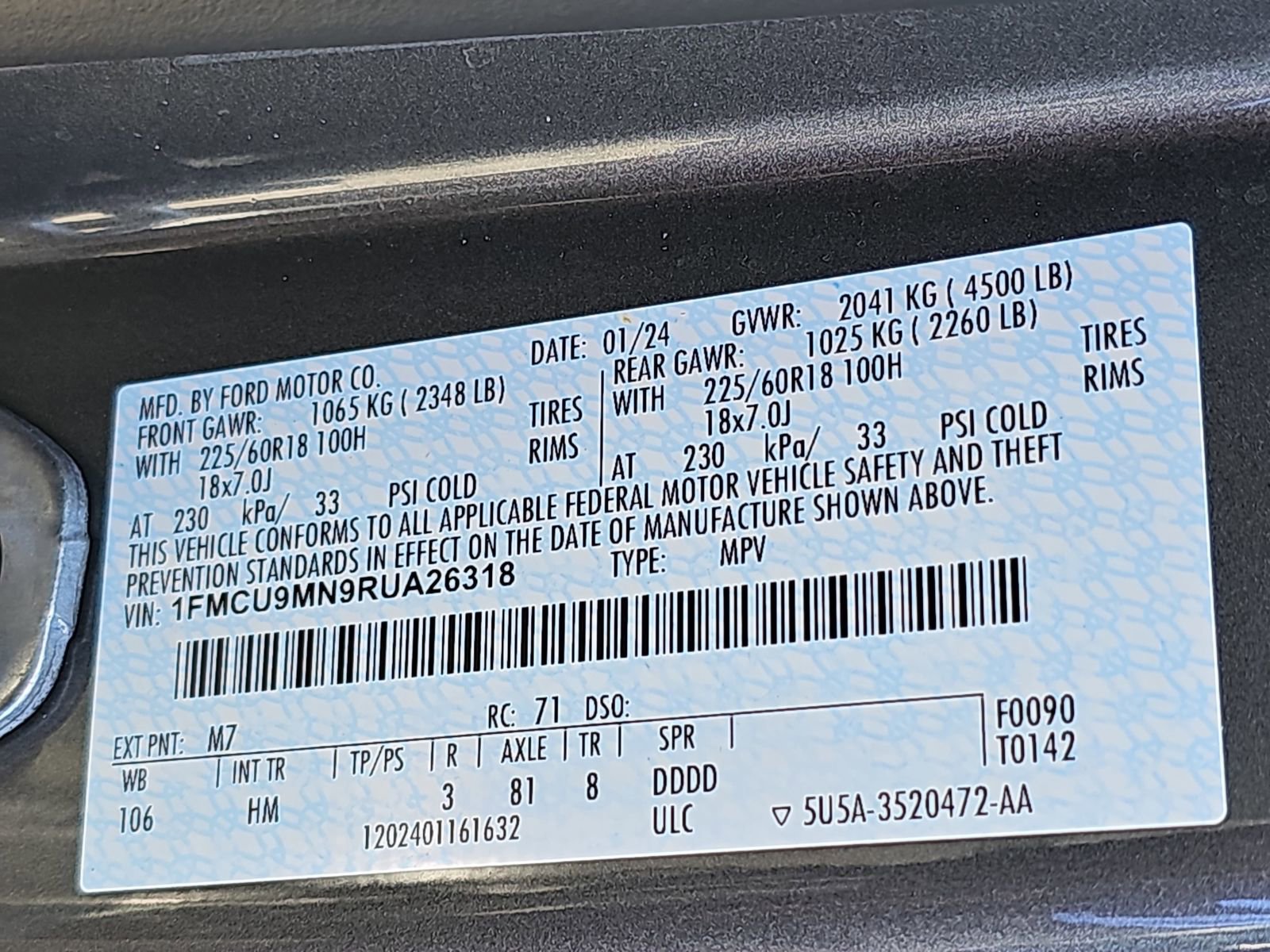 2024 Ford Escape ST-Line