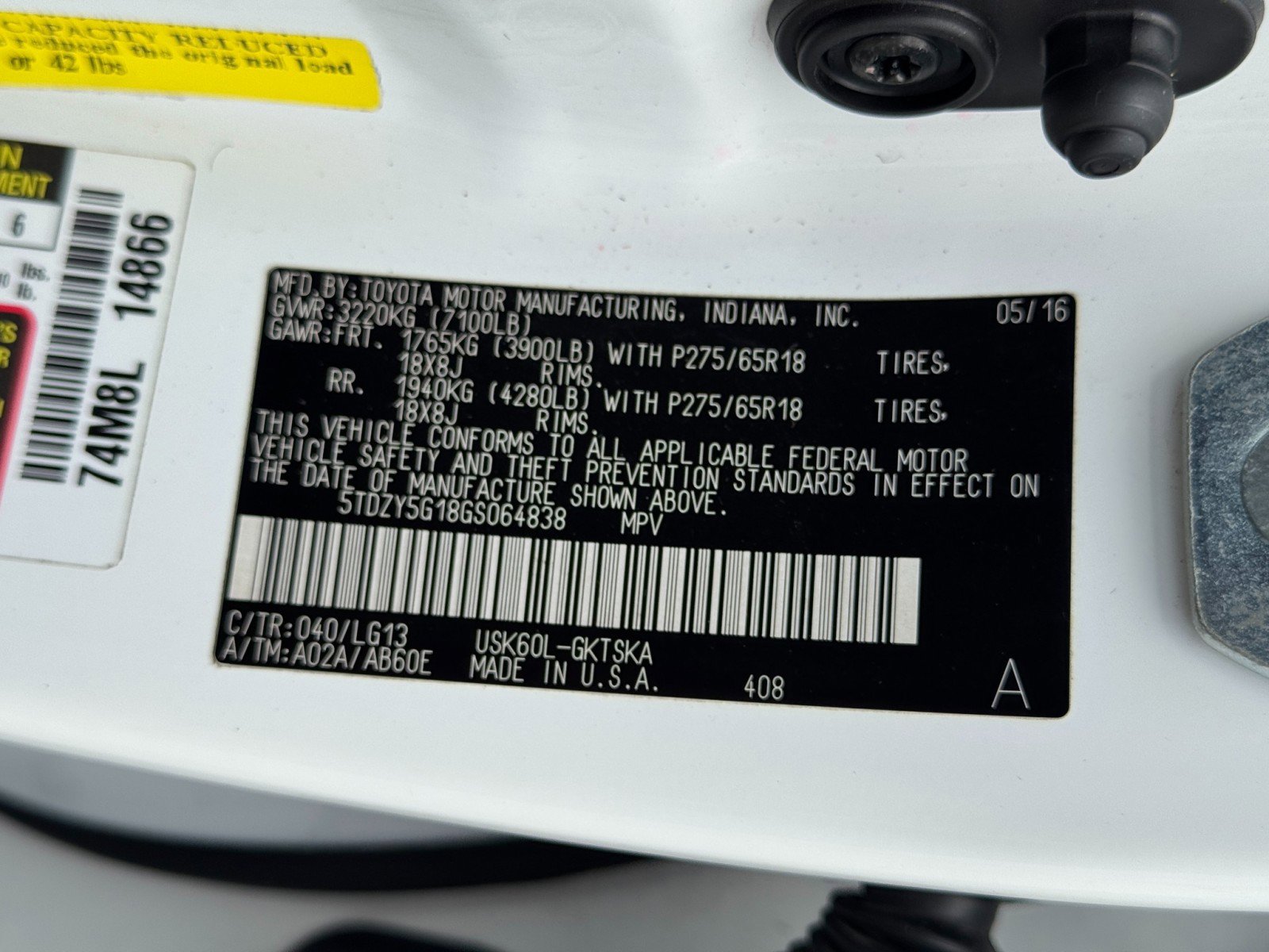 2016 Toyota Sequoia SR5