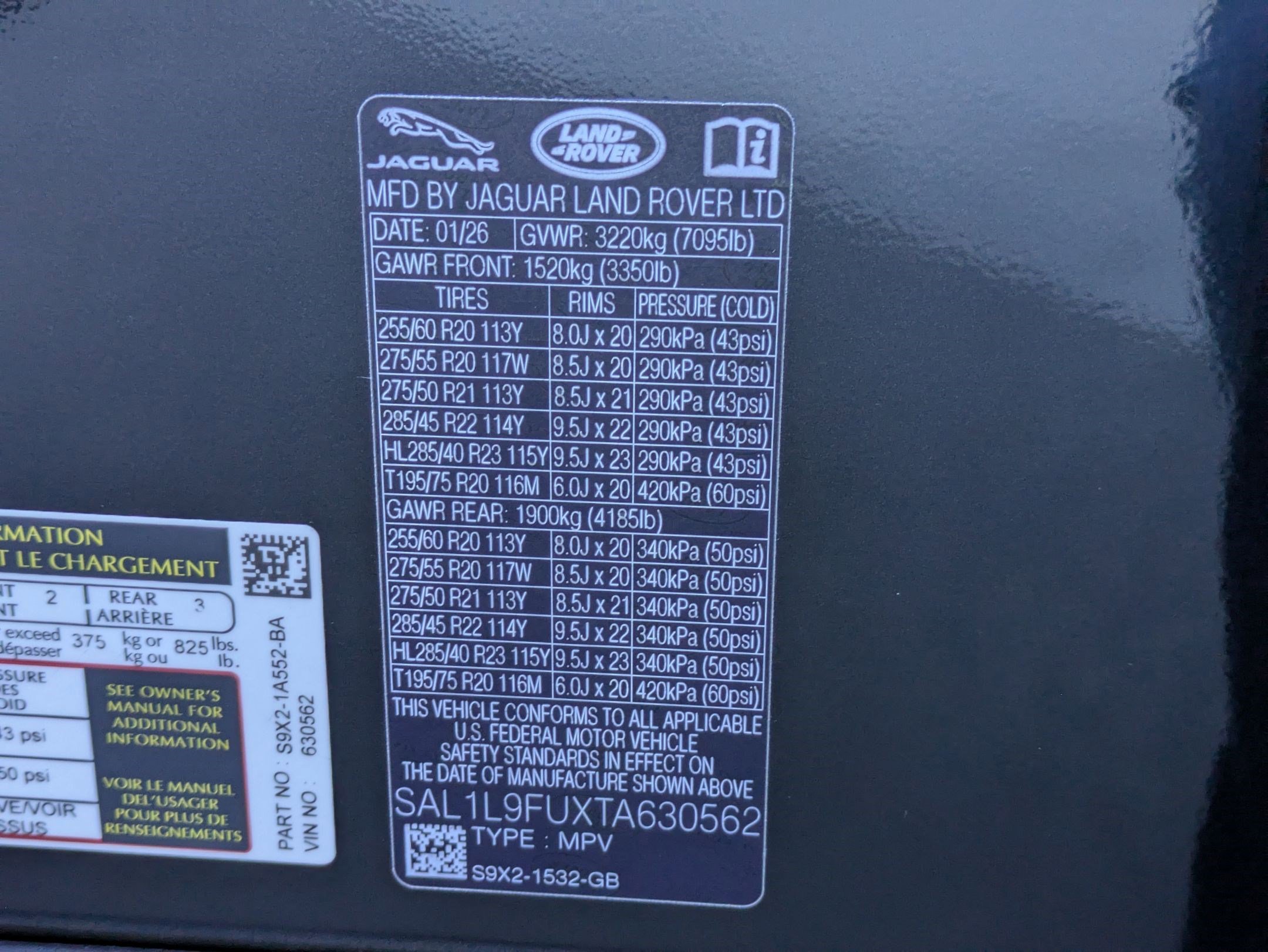 2026 Land Rover Range Rover Sport Dynamic SE