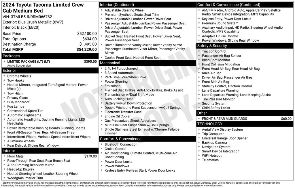 2024 Toyota Tacoma Limited