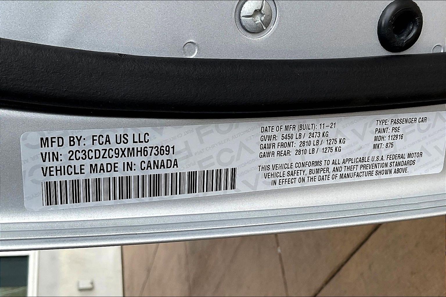 2021 Dodge Challenger SRT Hellcat