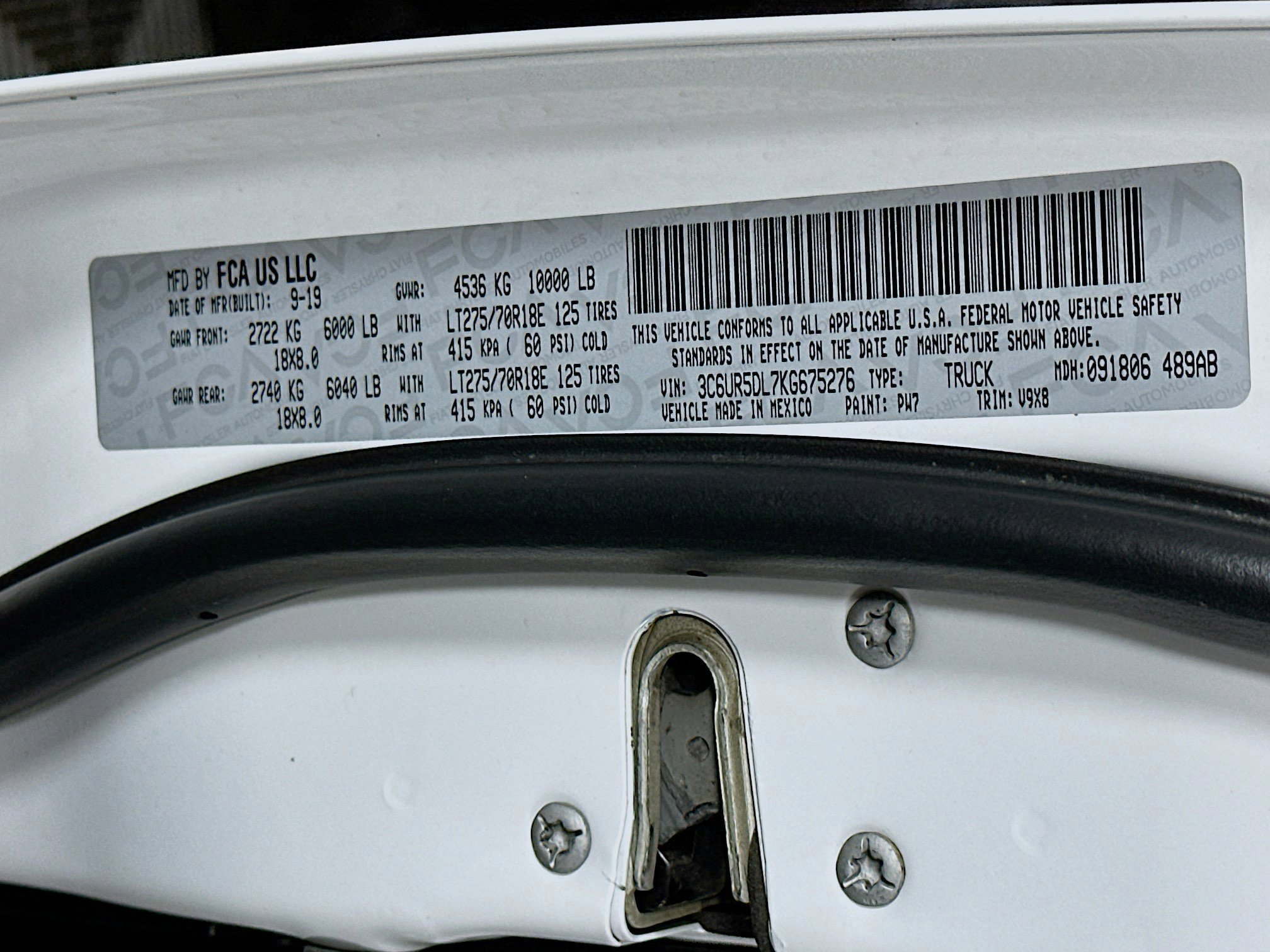 2019 RAM 2500 Big Horn