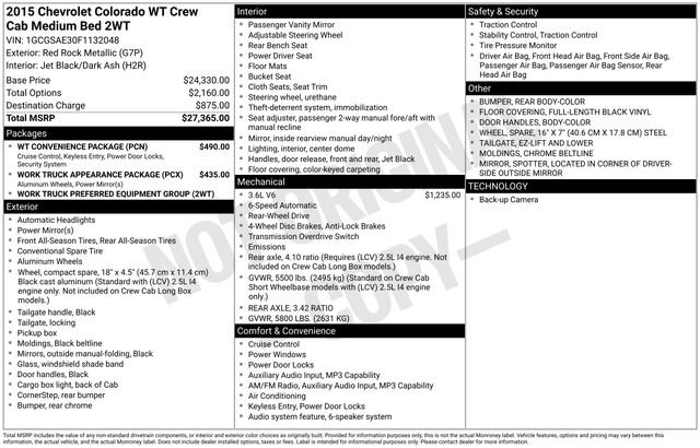 2015 Chevrolet Colorado W/T