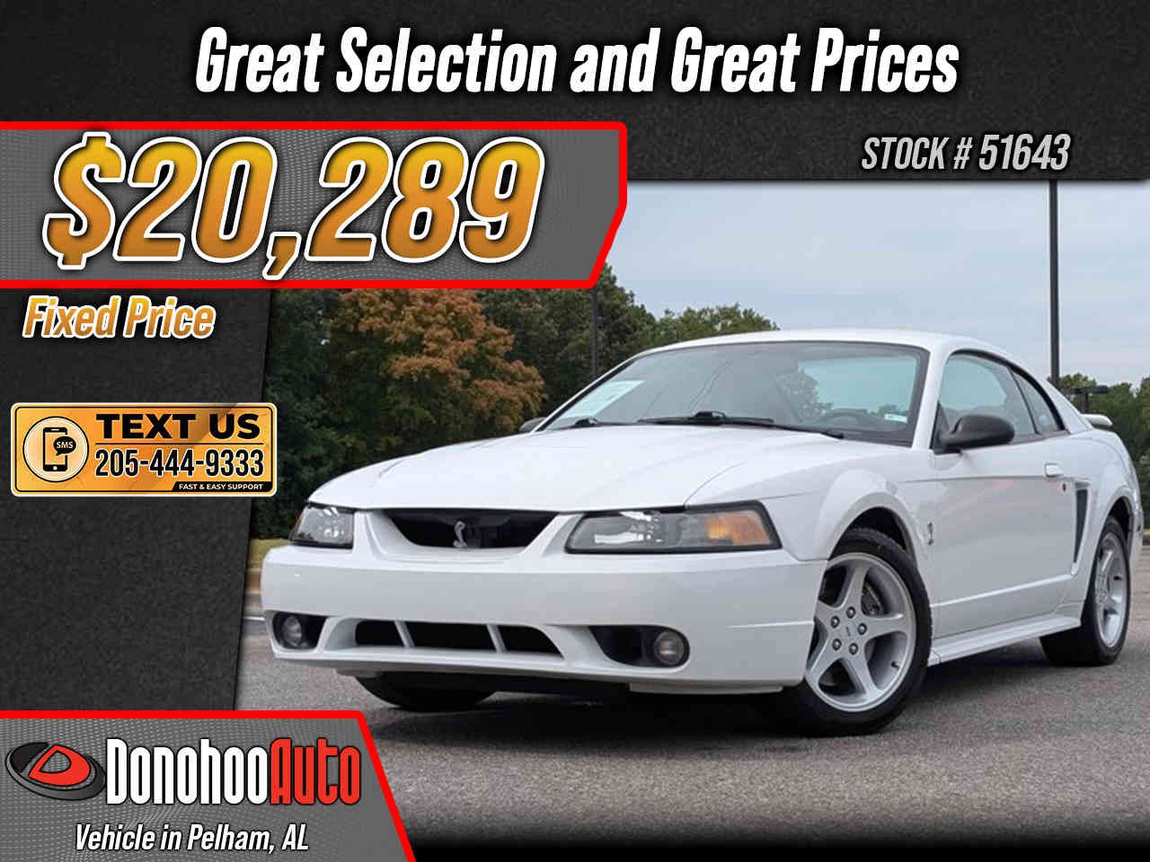 Used 2001 Ford Mustang Cobra