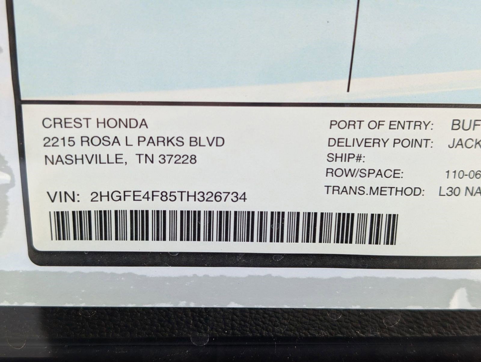 2026 Honda Civic FWD Hybrid Sedan