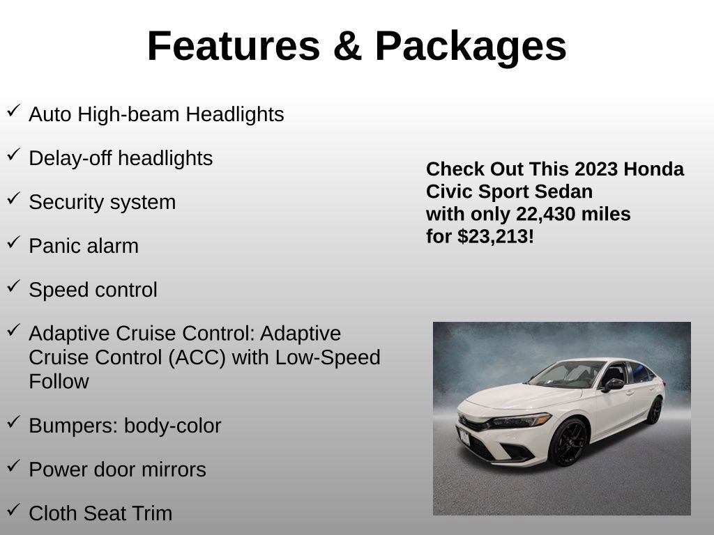 2023 Honda Civic Sport